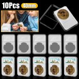2022 – 10-Pack Coin Slab Display Holder Storage 40mm for AMERICAN SILVER EAGLE 1oz Coin