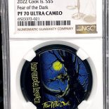 2022 Cook Islands $5 Iron Maiden Fear of the Dark 1 oz Silver Coin – NGC PF 70