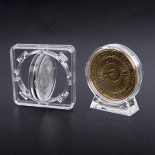4cm Acrylic Coin Display Case Transparent Box Commemorative Medal Protection B