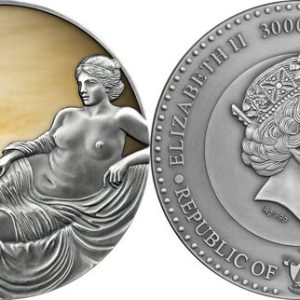 2021 - Venus Planets and Gods 3 oz Antique finish Silver Coin CFA Cameroon