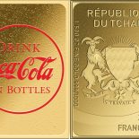 2023 – BOTTLES COCA COLA Through Decades 1/500 Oz Gold Coin 3000 Francs Chad