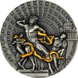 2020 – Laocoon Group Masterpieces of Sculptural Art 2 oz Silver Coin CFA Cameroon