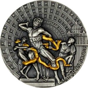 2020 - Laocoon Group Masterpieces of Sculptural Art 2 oz Silver Coin CFA Cameroon