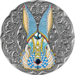 2023 – Rabbit Mandala Collection 2 oz Antique finish Silver Coin 5$ Niue