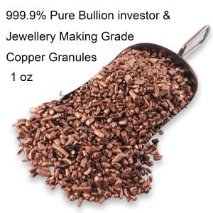 1oz Pure Fine Bullion Grade Copper Granule Nuggets Jewellery Making Quality