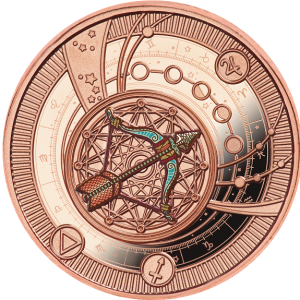 2018 - Sagittarus Zodiac Sign Proof Silver Coin 500 Francs Cameroon