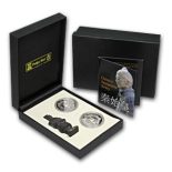 2009 – Isle of Man China Terracotta Army 2 Coin Set Proof Silver Crowns Mint Box