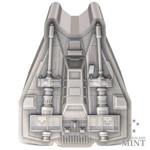 2023 Niue Star Wars Mandalorian Vehicle Snowspeeder 1oz Silver Antiqued Coin