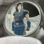 2021 Niue The Mandalorian Cara Dune 1 oz Colored Silver Proof Coin