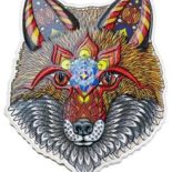 2021 – Solomon Islands – Spirit Animals – Phil Lewis FOX 1oz Colorized Silver Coin