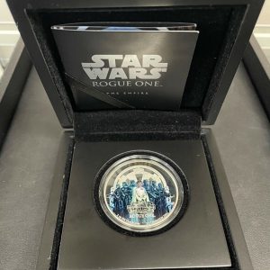 2017 Star Wars Rogue One Imperial Empire 1ozt. Silver Colored Proof Coin in OGP