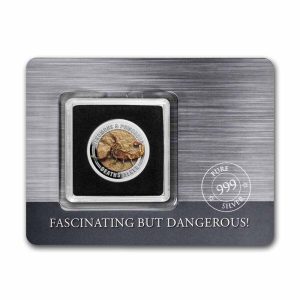 2022 Samoa Venomous & Poisonous Deathstalker 1/2 oz. Silver Colorized Coin