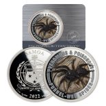 2022 Samoa Venomous & Poisonous Funnel-Web Spider 1/2 oz. Silver Colorized Coin