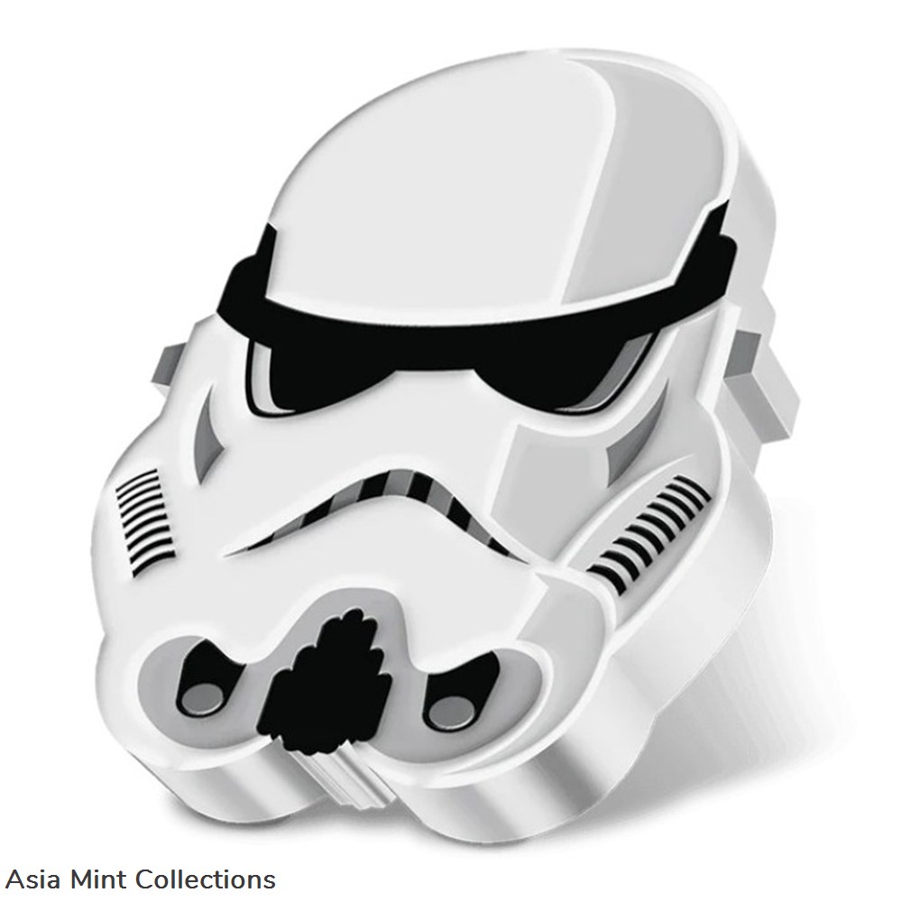 2. 2021 1oz Silver Proof Star Wars The Faces of the Empire, Imperial Stormtrooper