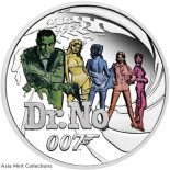 2021 Tuvalu-Perth Mint Minted $0.5 James Bond 007 “Dr.No” 1/2oz Colorized Silver Proof Coin