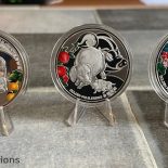 2019 NIUE Island-New Zealand Mint Minted Golden Pig Blessing $2 Colorized Silver Proof 3-Coin Set