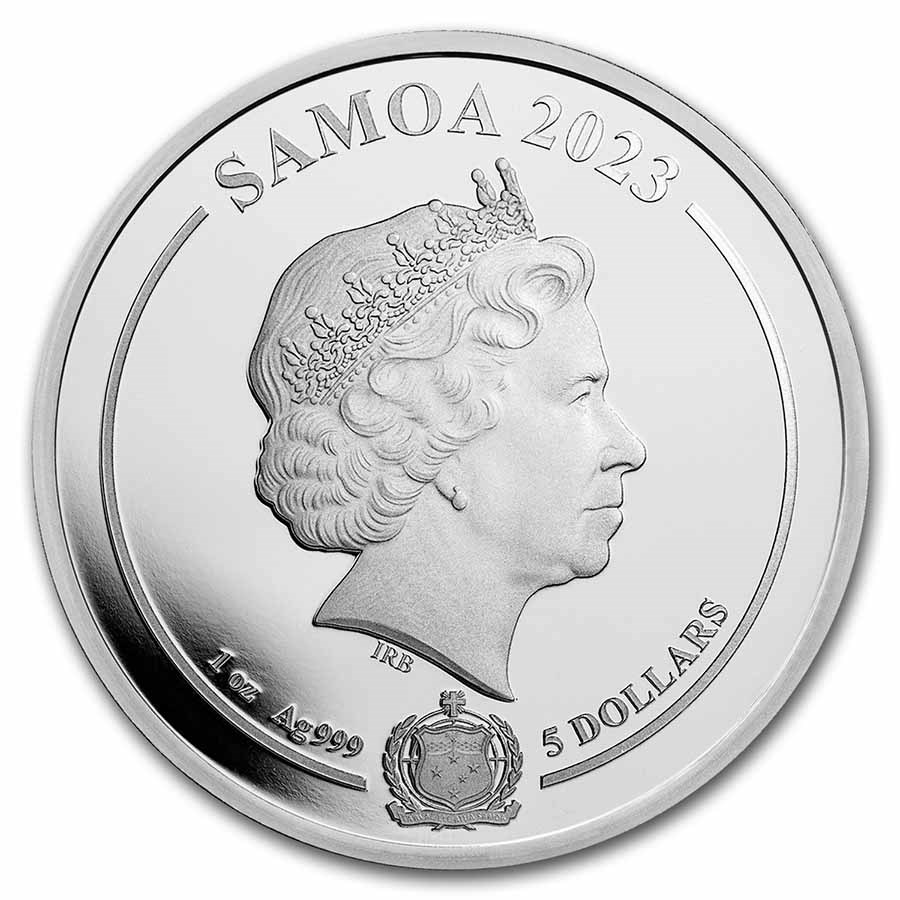 2 2023 - 1 oz Silver 999 Samoa Looney Tunes™ Road Runner™ ST:BU