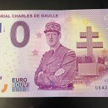 2012 – 0 Euro-Schein FRANKREICH – MEMORIAL CHARLES DE GAULLE