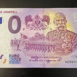 2021 – 0 euro note AUSTRIA – FRANZ JOSEPH I. Kaiser NEBQ