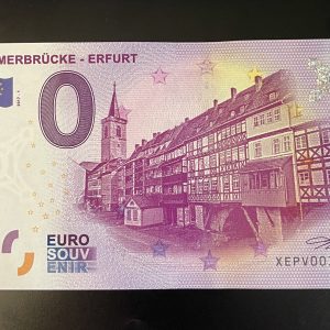 2017 - 0 Euro-Schein ERFURT - KRÄMERBRÜCKE Thüringen XEPV