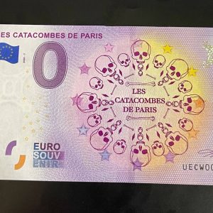 2020 - 0 euro note FRANCE - LES CATACOMBES DE PARIS #04 UECW
