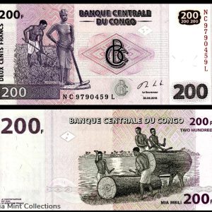2013 - Banknote banknote - Central Bank of the CONGO, 200 FRANCS UNC