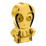 2022 Niue C-3PO C3PO Chibi 1 oz silver proof gilded Star War Day Mintage 2000