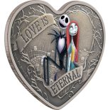 2021 Disney – The Nightmare Before Christmas Love is Eternal 1oz Silver Coin