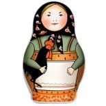 2017 MATRYOSHKA Shaped 1 Oz Silver Coin 1$ Niue Island