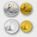 2022 – Set of 2 Proof Coin 50th Anniversary Of Kuala Lumpur KL50