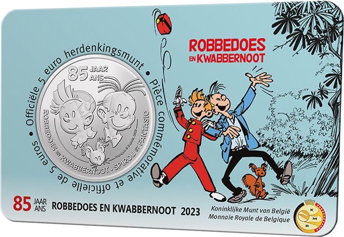 3 2023 - Belgium 5 Euro 85 Years Spirou & Fantasio