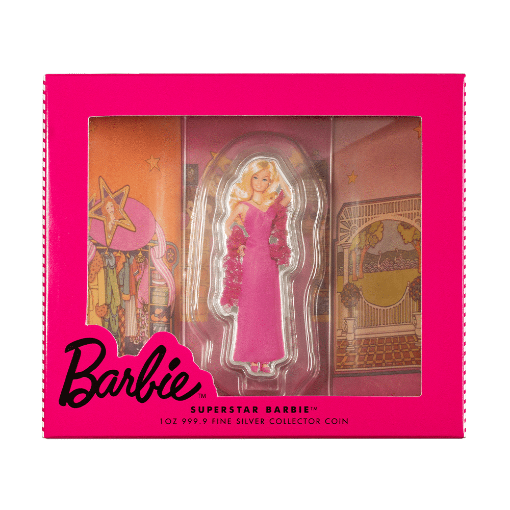 5 2023 Superstar Barbie™ ﻿1oz Pure Silver Coin