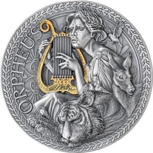 2023 - Orpheus The Great Greek Mythology 1 oz Antique finish Silver Coin Cameroon