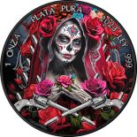 2023 – SANTA MUERTE Libertad 1 Oz Silver coin 1 Onza Mexico
