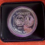 1974 $1 Winnipeg Centennial – Silver Dollar