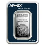 1 oz Silver Bar – APMEX (TEP)