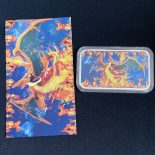 Fire Charizard Pokémon Trading Card – 1 troy oz .999 Fine Silver Proof CoLoR Bar