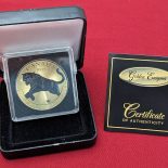 2016 – COUGAR GOLDEN ENIGMA CANADA 1 OZ 9999 SILVER RUTHENIUM 24K GOLD GILDED COIN