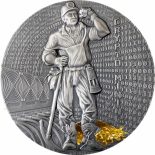 2021 – Crypto Mining 50 g Antique finish Silver Coin 2$ Niue