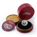 2013 – Year of the Snake – Coral Lunar 1/2 oz Proof Silver Coin 1$ Niue