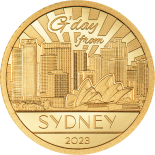 2023 Cook Islands Big City Lights Sydney 0.5g Gold Proof Coin