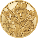 2024 Cook Islands Legends Wild West 0.5g Gold Proof Coin