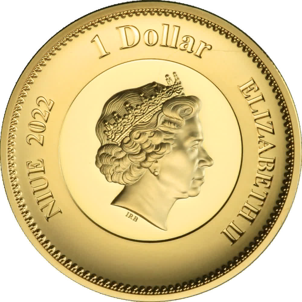 2.2022 - Niue 1 Dollar - Elizabeth II Queen Elizabeth jpg