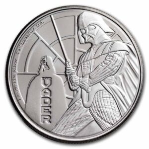 2022 - Darth Vader™ Star Wars™ 1oz Niue $2 Silver Coin with Coin Capsule