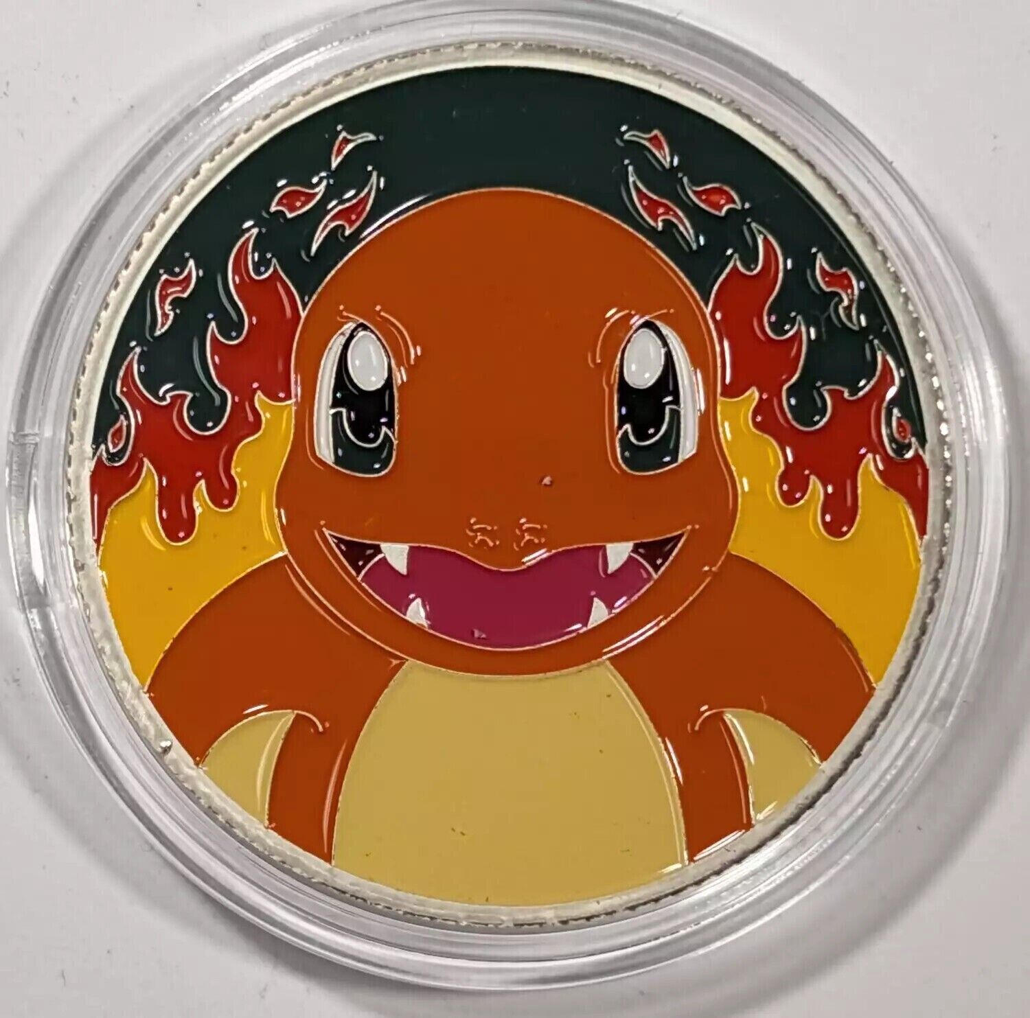 3.Pokemon Gotta Catch Em All CHARMANDER Enameled 1 oz Silver Round Coin charizard