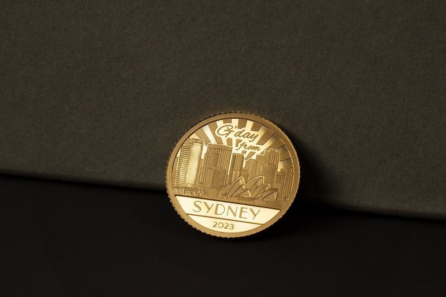 4. 2023 Cook Islands Big City Lights Sydney 0.5g Gold Proof Coin