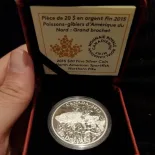 2015 $20 North American Sportfish: Northern Pike – Pure Silver Coin