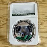 2014 – Australian koala 1oz 999 silver Coloured coin