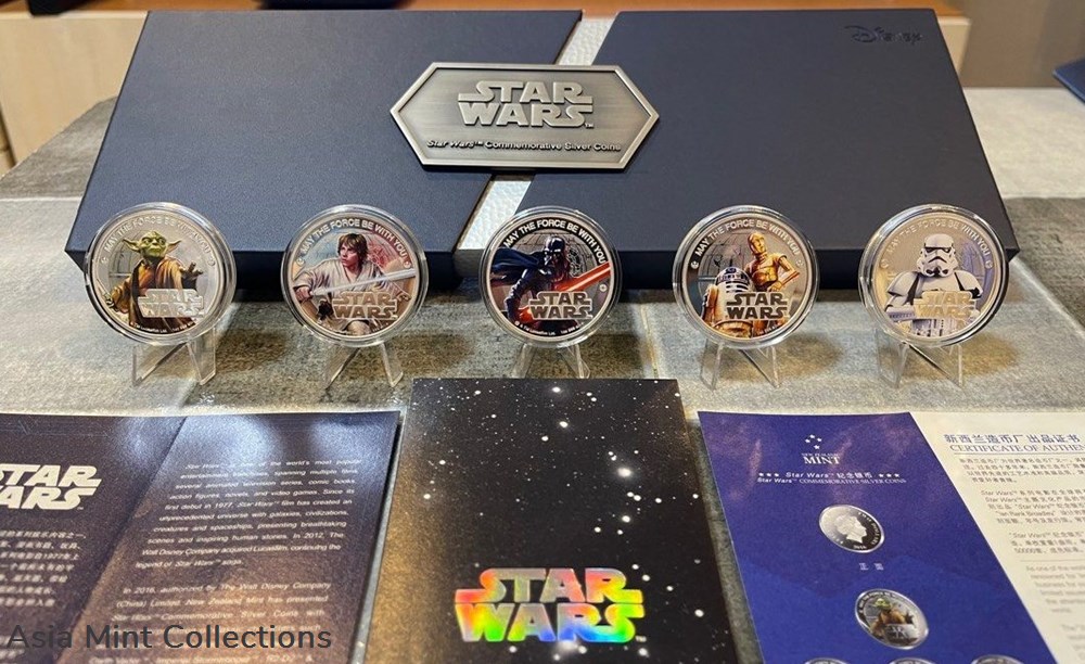 2 2016 NIUE Star Wars Commemorative 1oz x 5-Coin Set