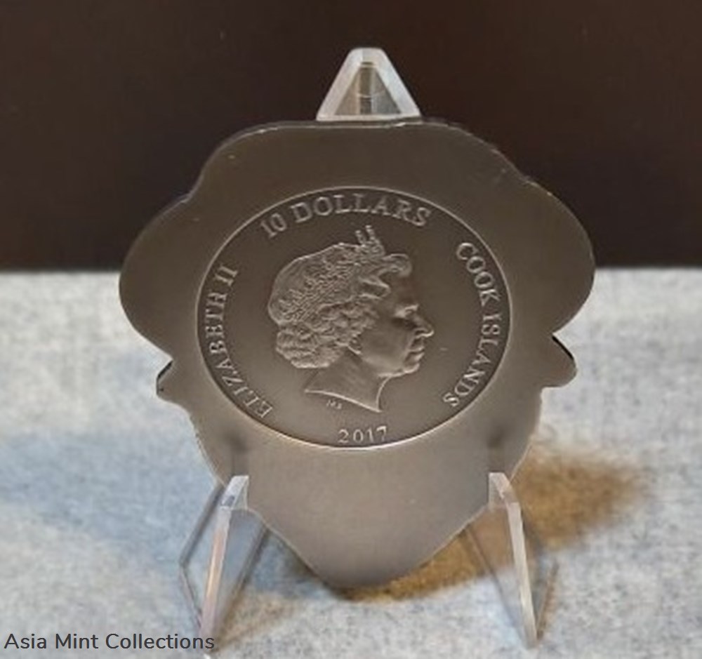 2 2017 Cook Islands $10 American Buffalo Silver Antique Finish Coin - (Low Mintage of 250)